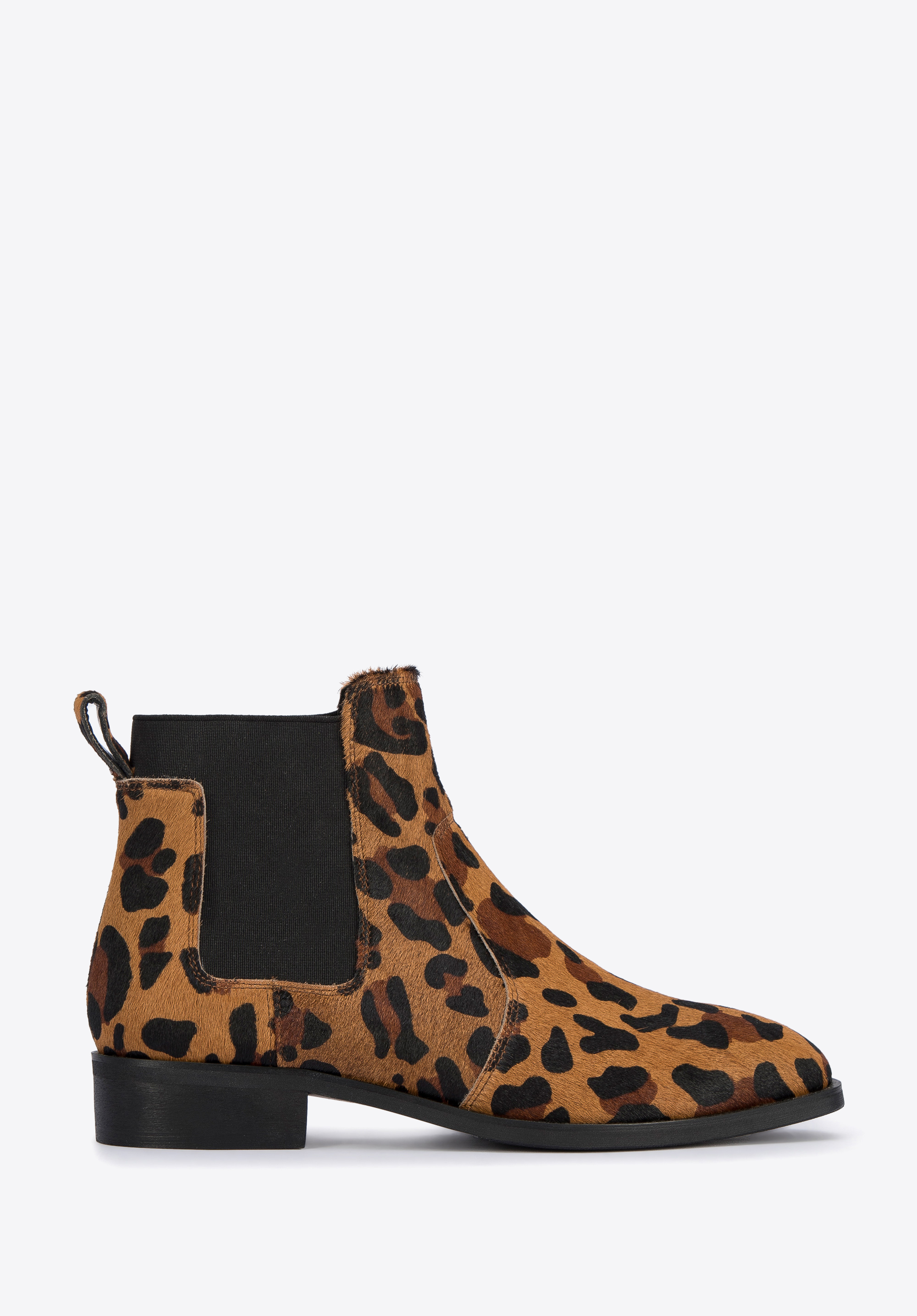 Leder Chelsea Stiefel mit dem Rosshaar IWITTCHEN|, braun-schwarz, 95-D-509-5-40, Bild 1