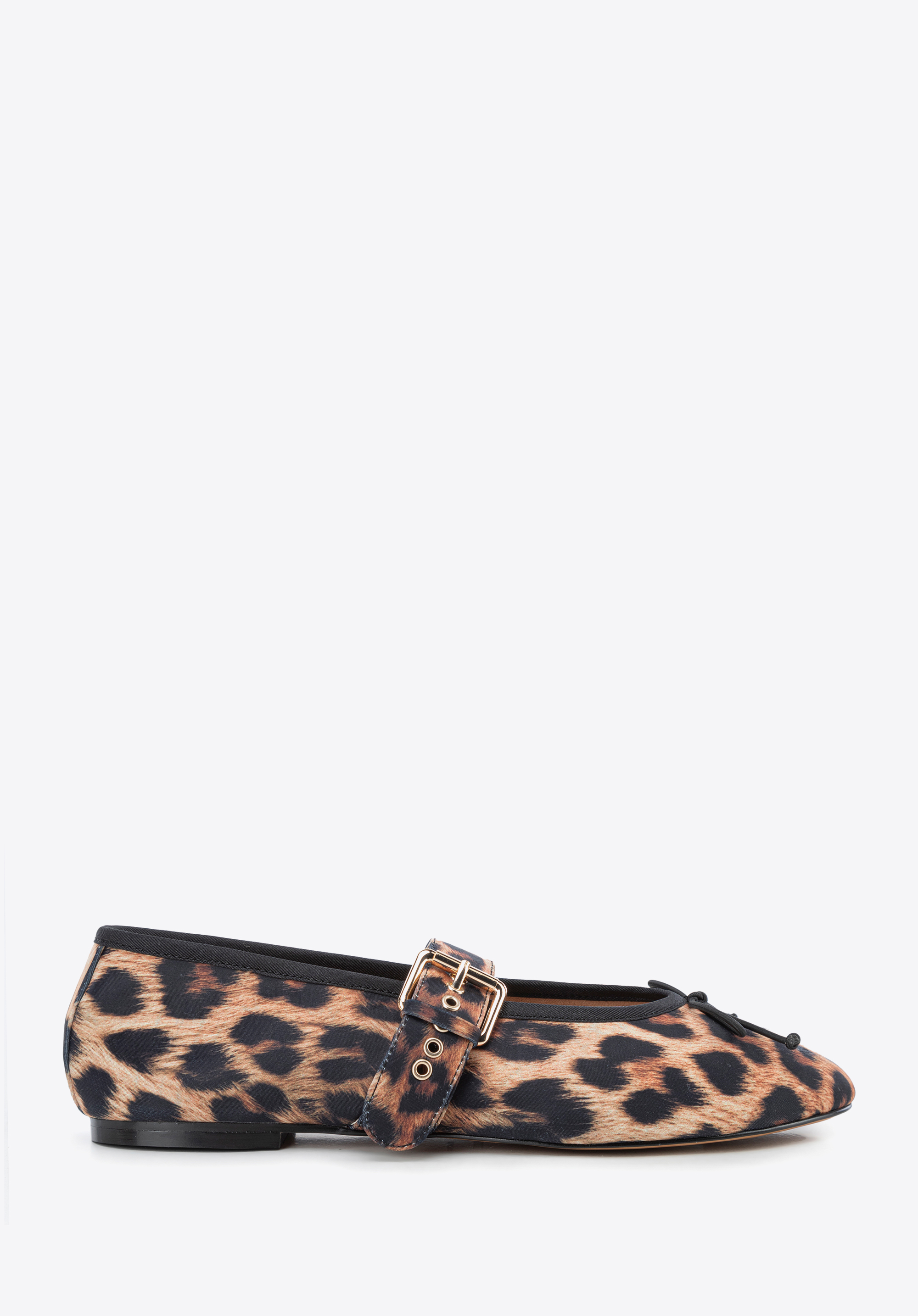 Lycra-Ballerinas mit Animalprint, braun-schwarz, 100-DP-351-1-38, Bild 1