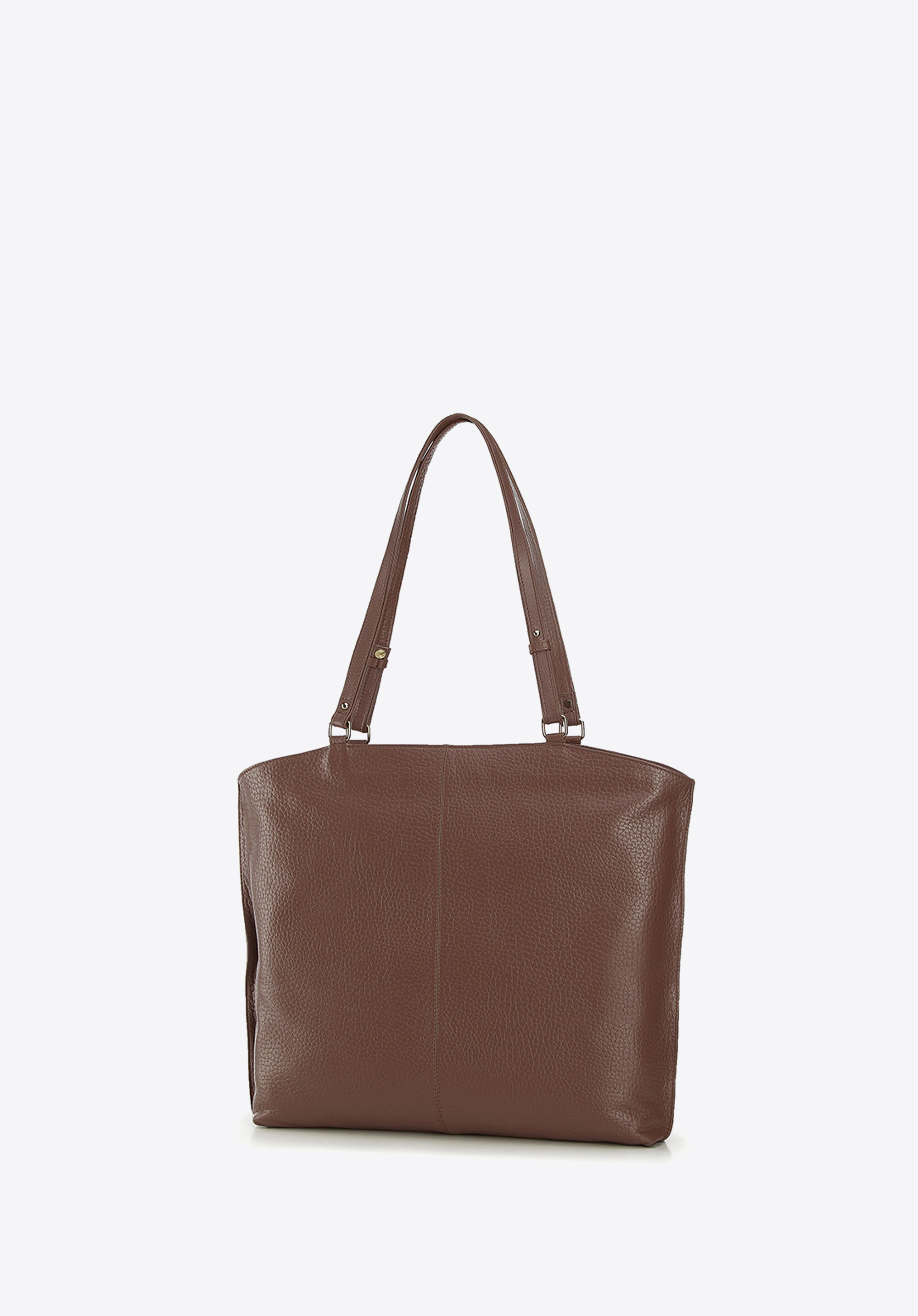 SHOPPER MIT VERTIKALEM REISSVERSCHLUSS, braun, 91-4E-315-5, Bild 1