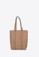 Shopper-Tasche mit genietetem Riemen, braun, 94-4Y-716-1, Bild 3