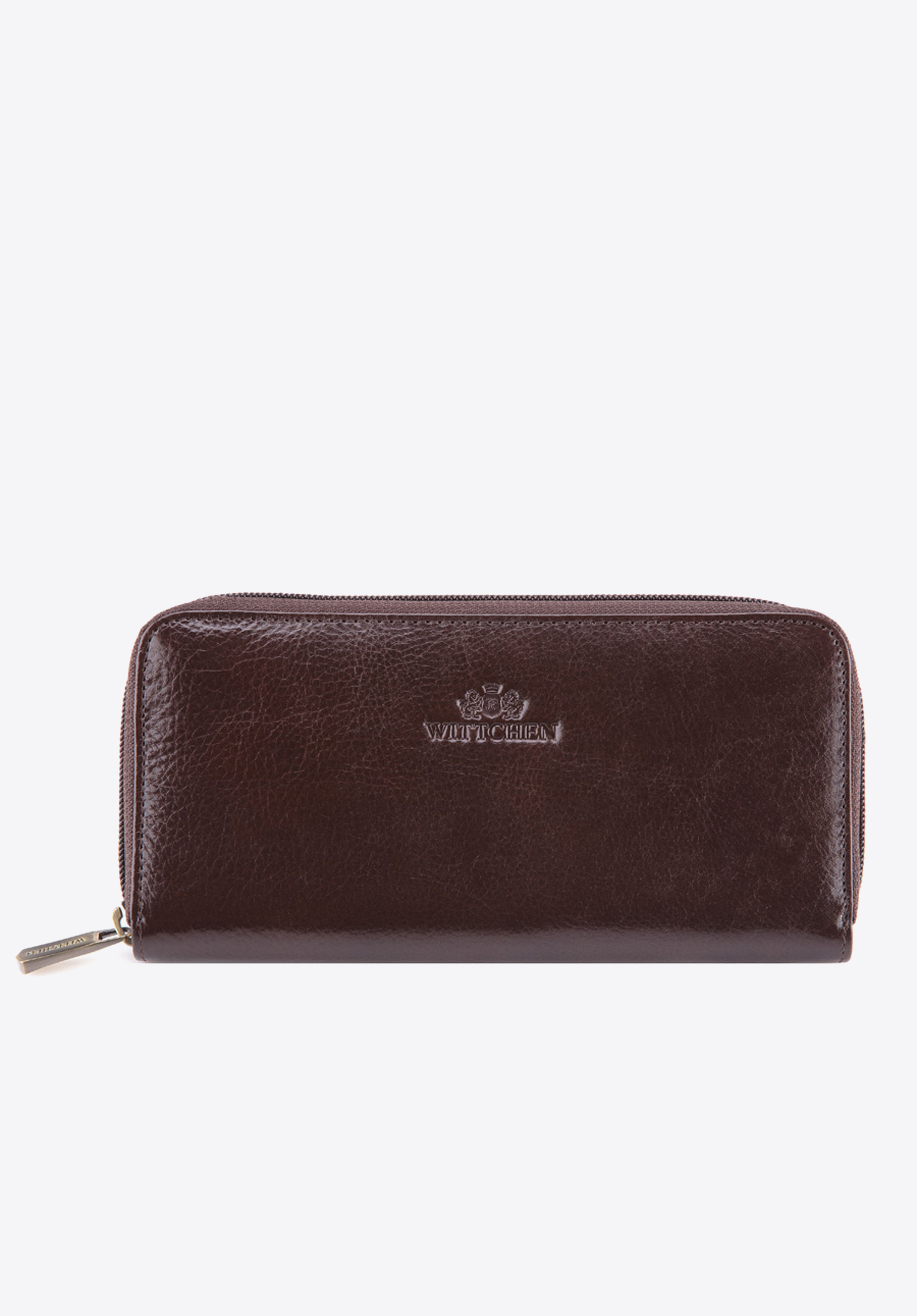 STILVOLLE GELDBÖRSE FÜR DAMEN AUS LEDER, braun, 21-1-393-4, Bild 1