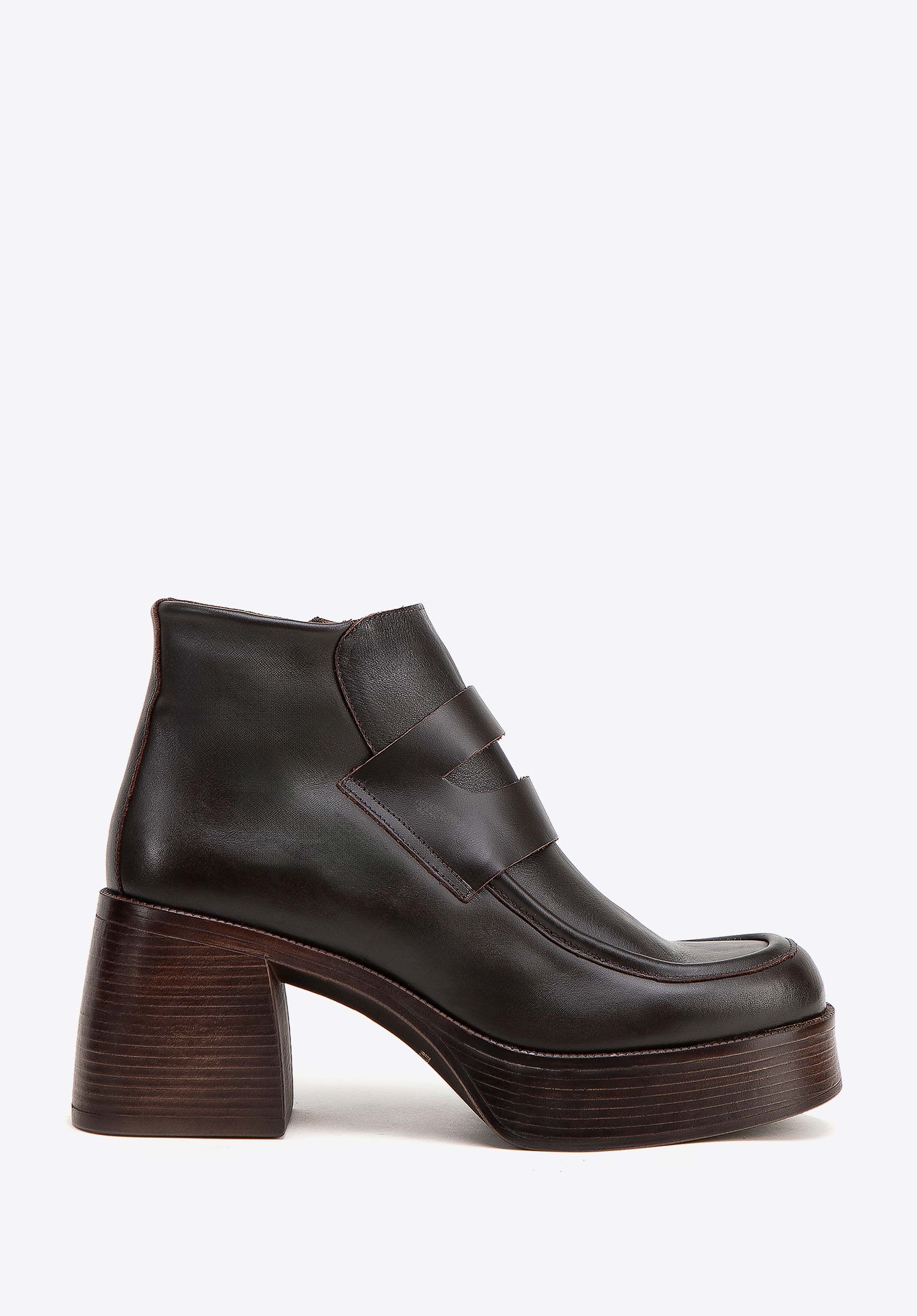 Stöckelschuhe aus Leder für Damen, braun, 99-D-306-4-41, Bild 1