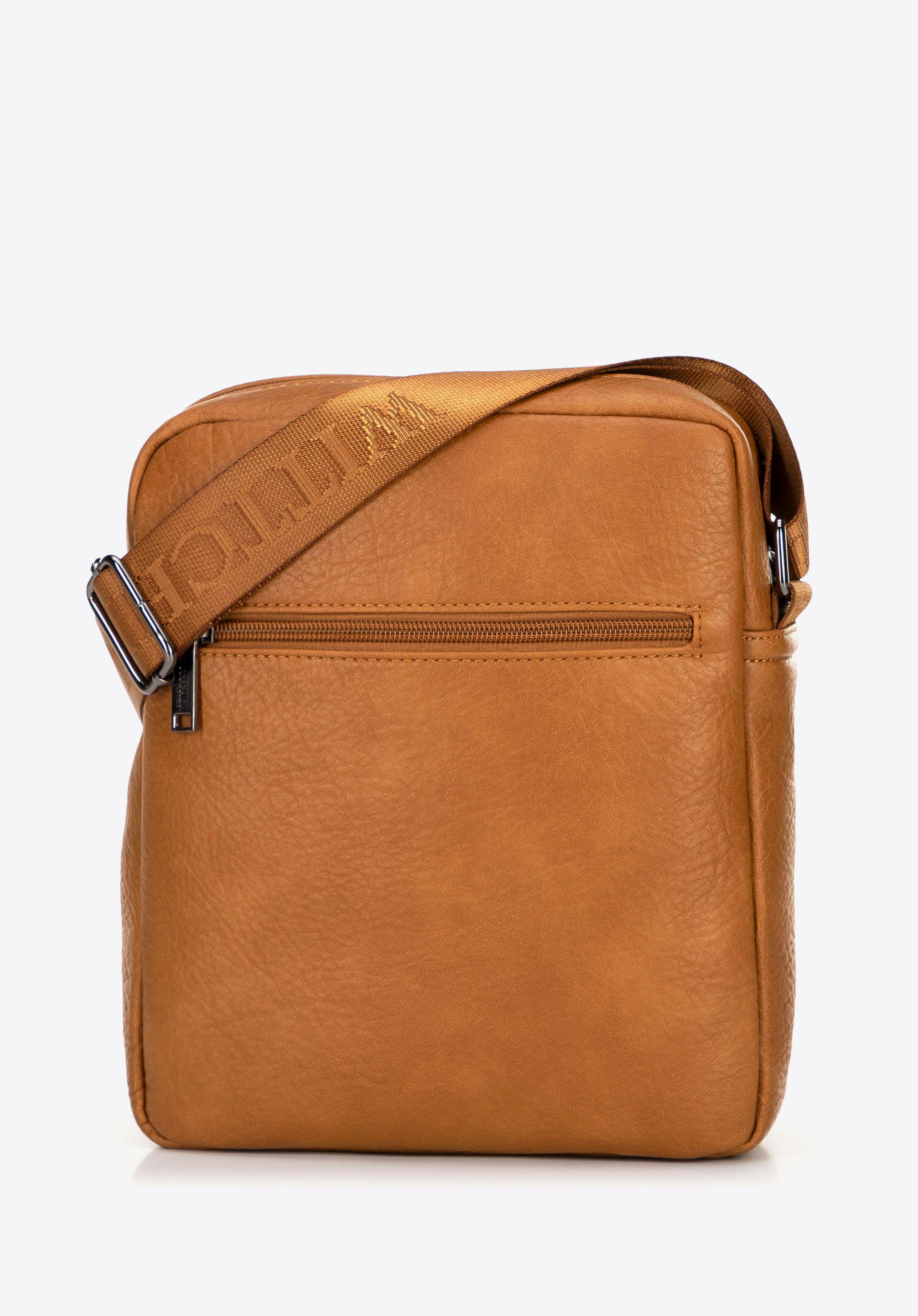 Umhängetasche aus Öko-Leder, braun, 100-4P-914-5, Bild 1