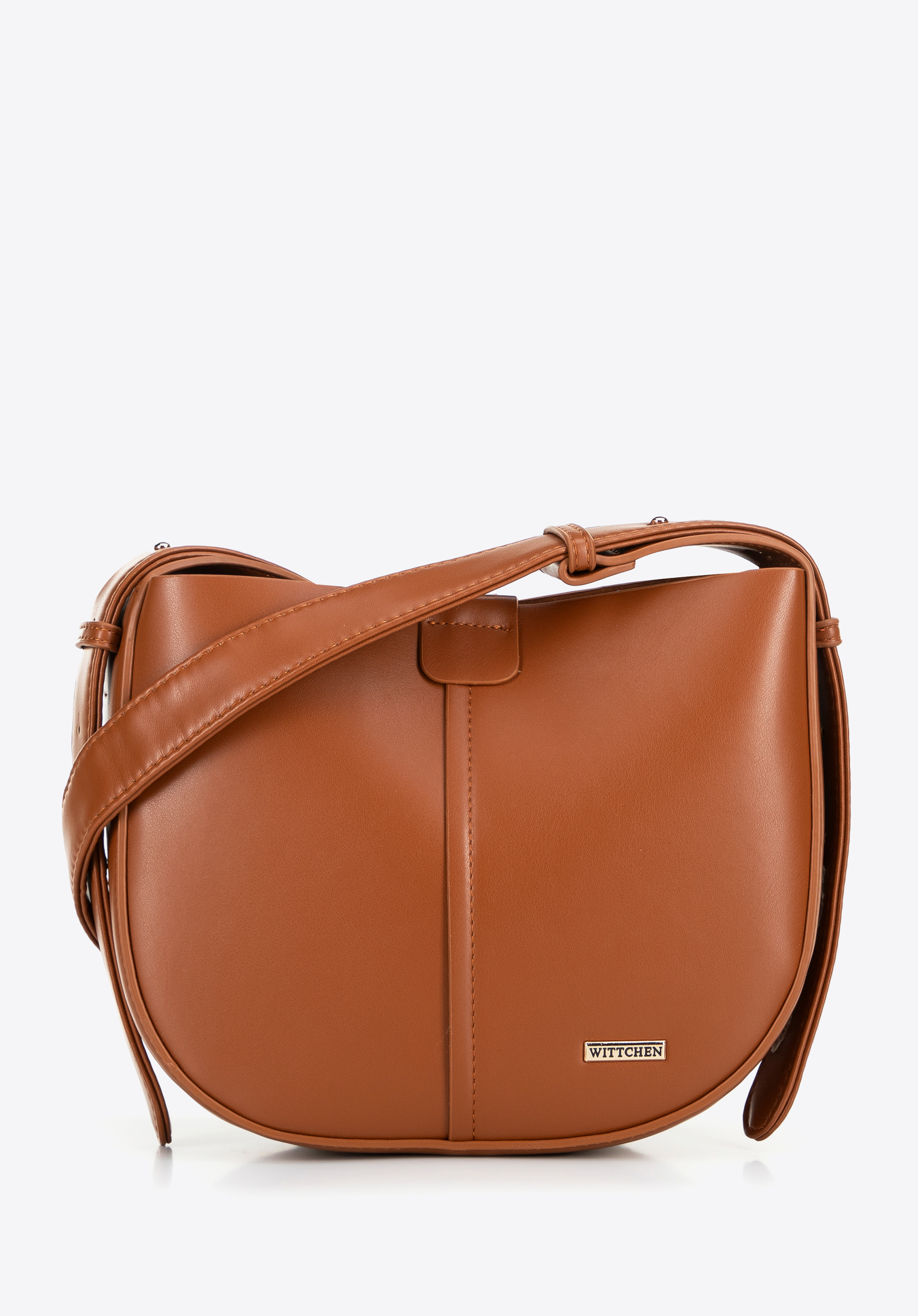 Umhängetasche aus Öko-Leder für Damen, braun, 100-4Y-213-5, Bild 1
