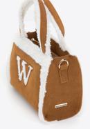 Mini-Tasche mit Kunstpelz, braun-weiß, 97-4Y-248-4, Bild 4