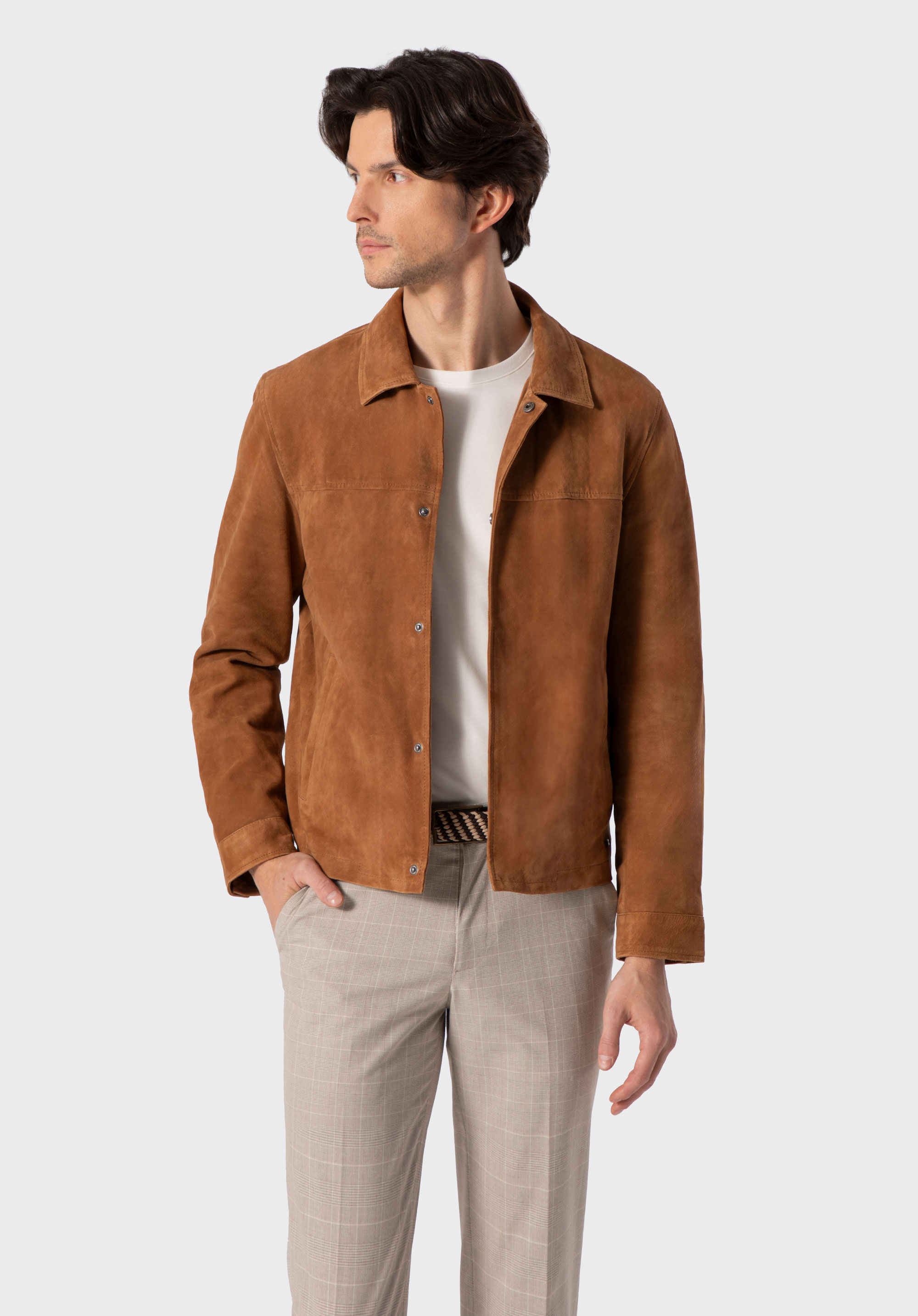 Wildlederjacke für Herren, braun, 102-09-450-5-L, Bild 1