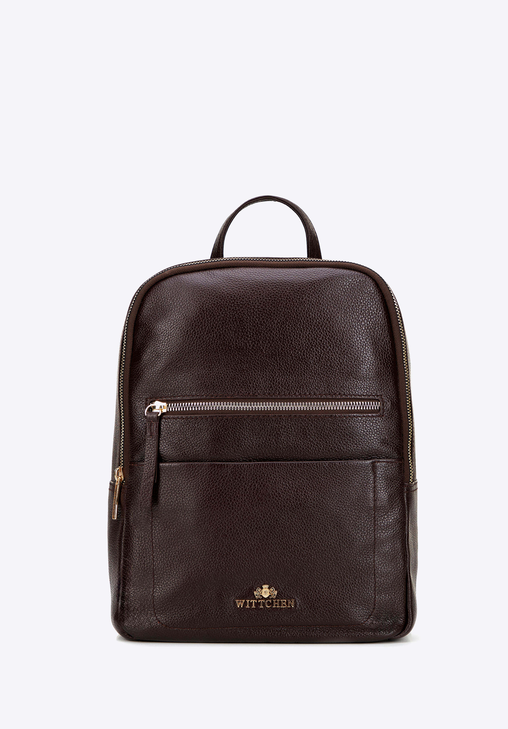 Zweiteiliger Damen-Lederrucksack, braun, 101-4E-800-3, Bild 1