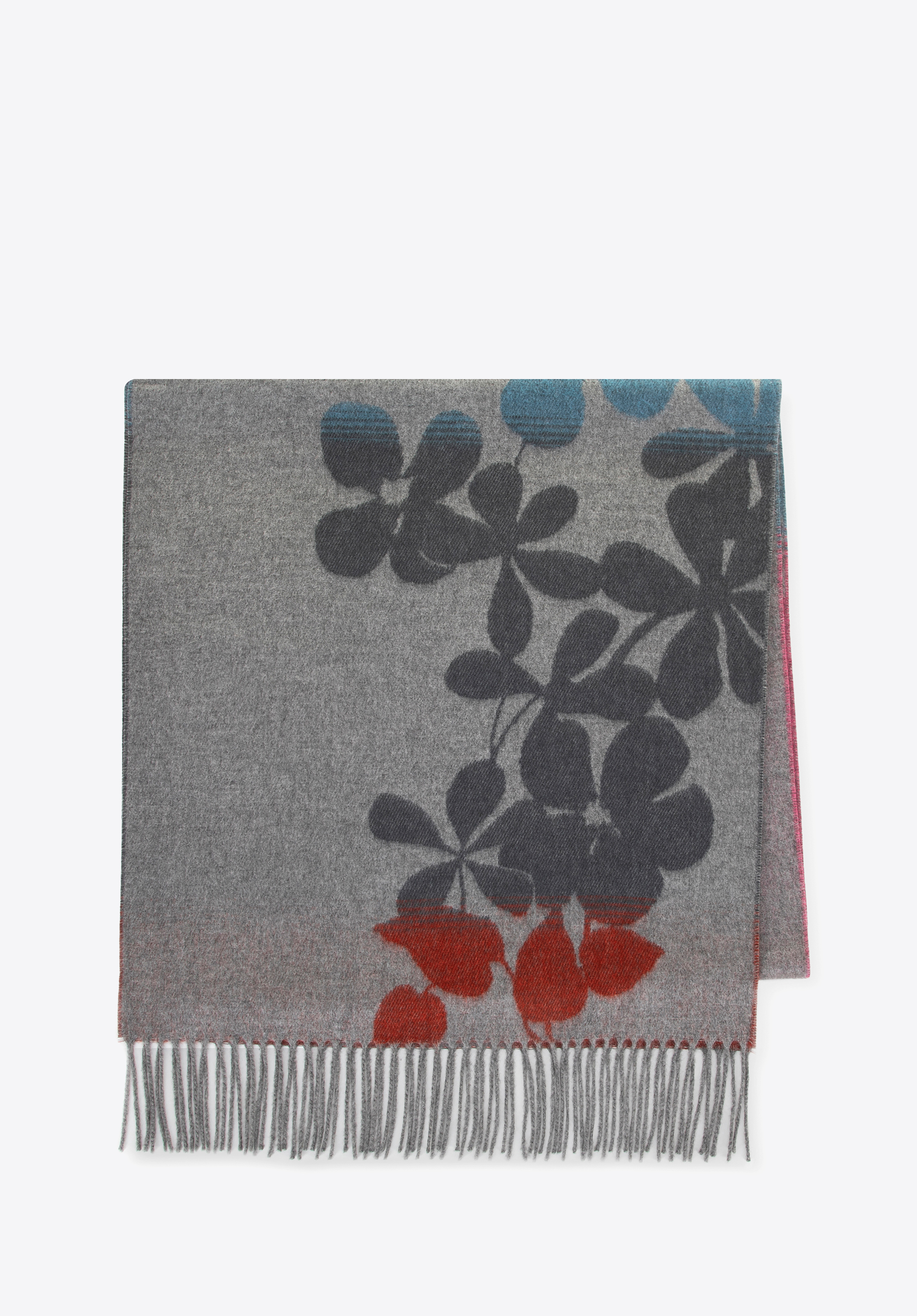 Damenschal mit Blumenmuster, bunt, 100-7D-00X-X15, Bild 1