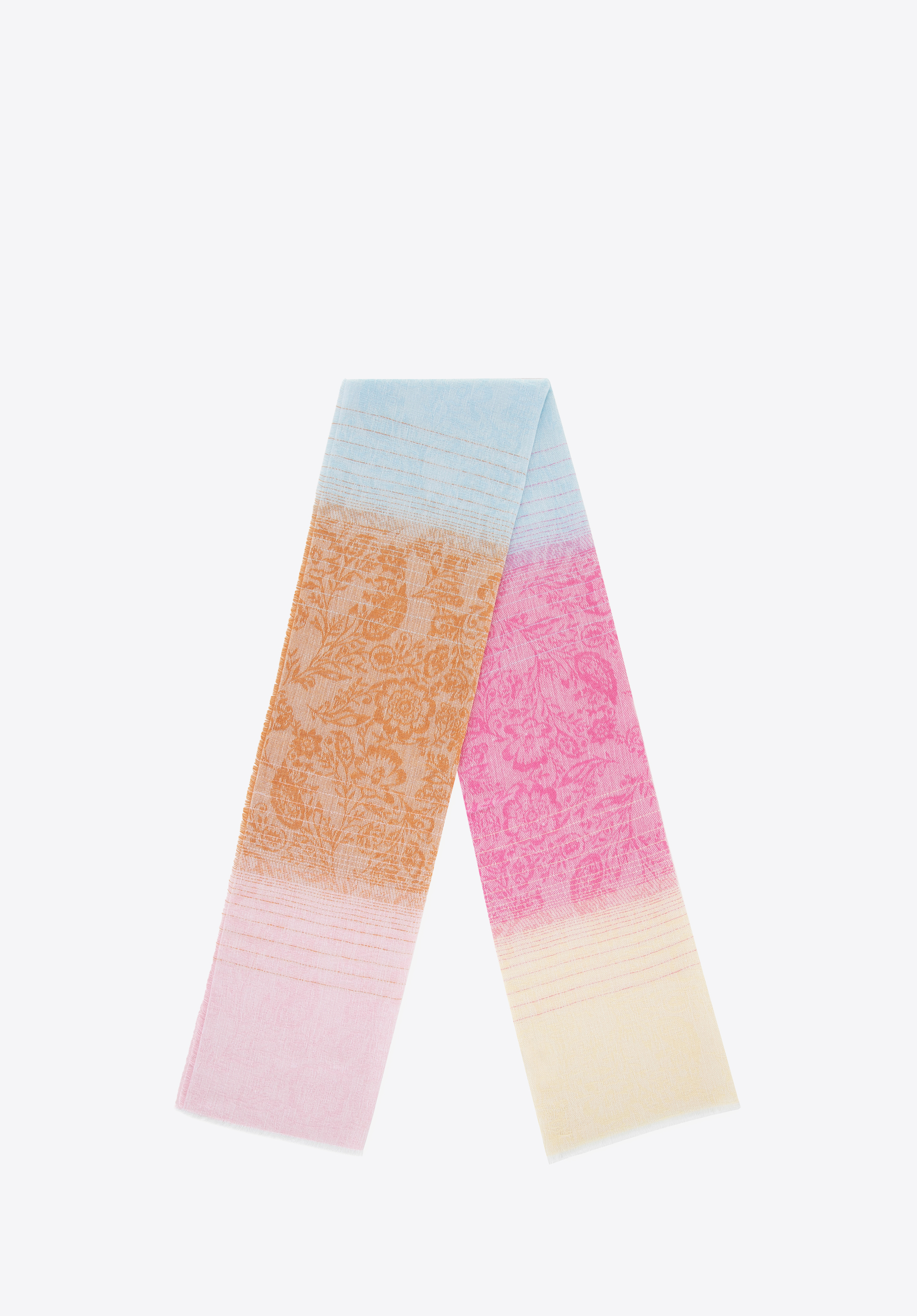 Gestreifter Damenschal, bunt, 100-7D-007-X1, Bild 1
