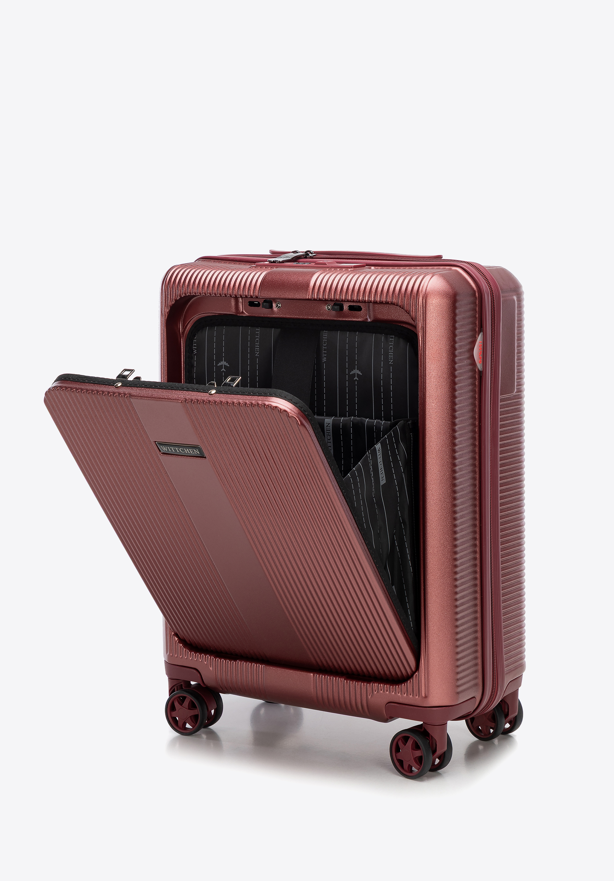 Kabinové zavazadlo s polykarbonátu s kapsou na 15” notebook, burgundová, 56-3P-900-36, Obrázek 1