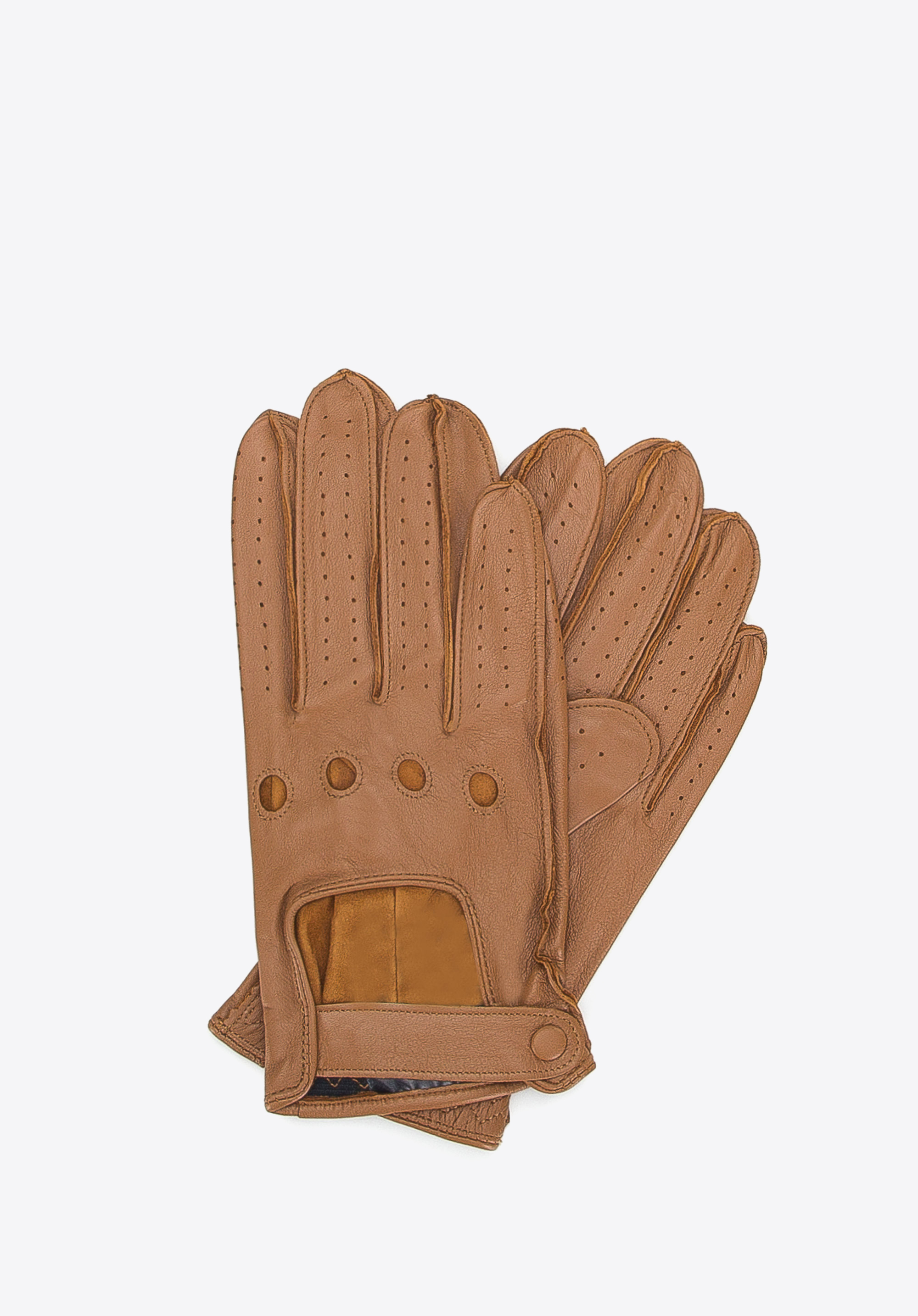 Mănuși bărbătești, camel, 46-6L-386-LB-S, Fotografie 1