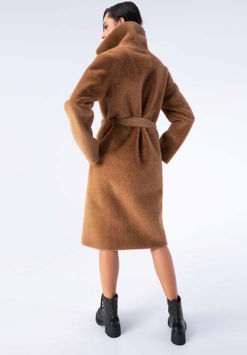 Palton de damă reversibil cu cordon, camel, 97-9W-004-5-XL, Fotografie 9