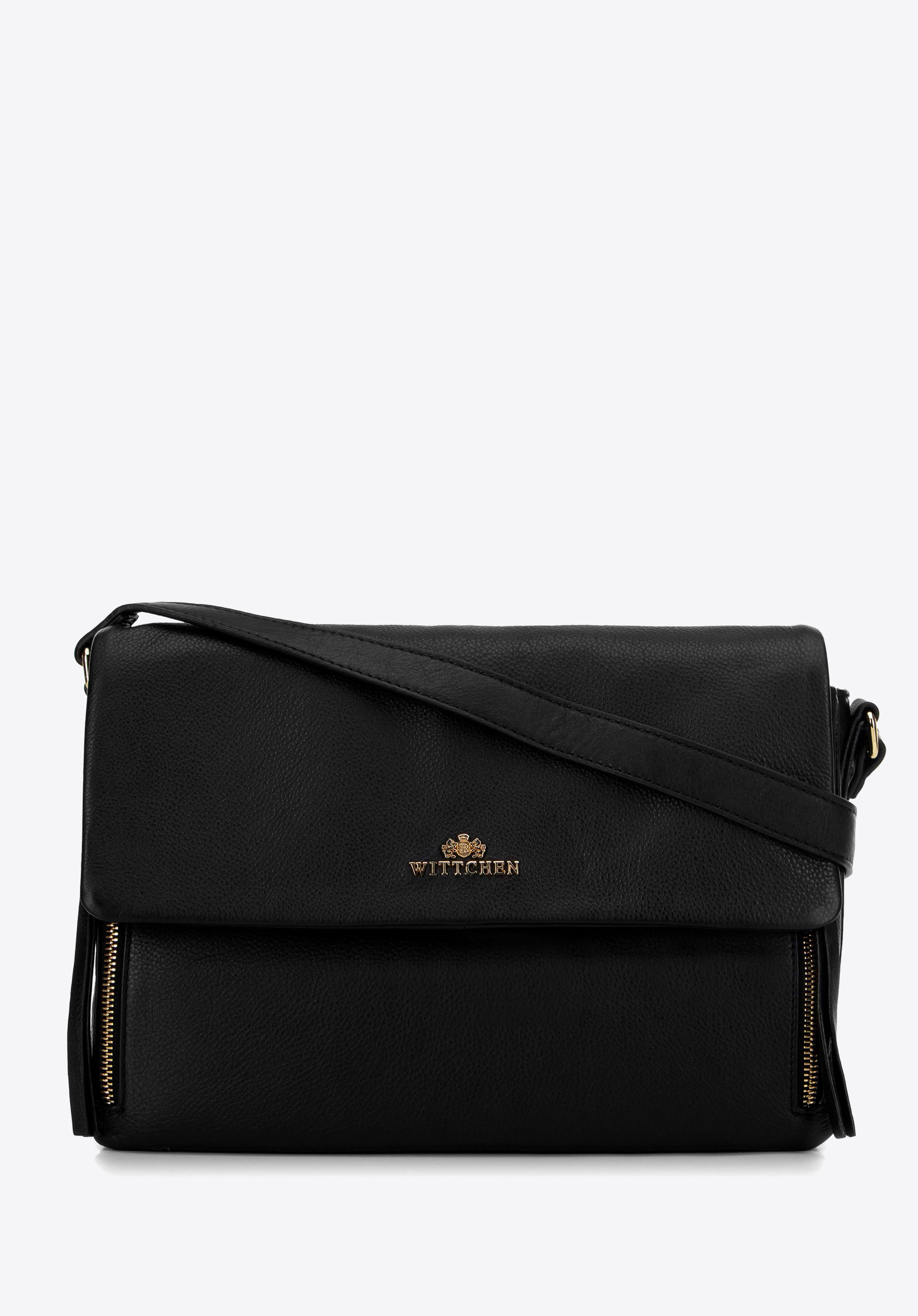 3-komorová crossbody kabelka, černá, 99-4E-003-9, Obrázek 1