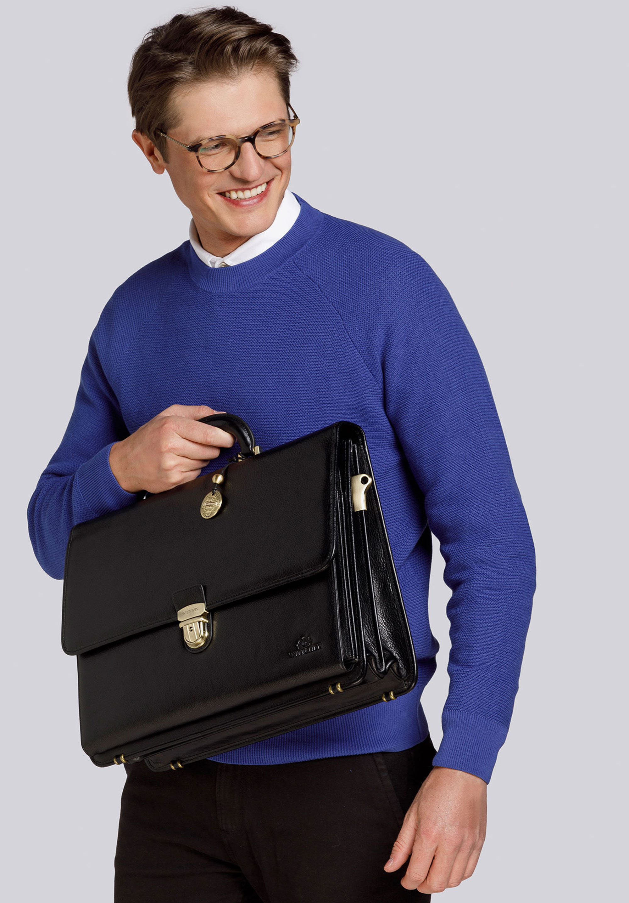 Aktovka, černá, 21-3-025-1, Obrázek 1