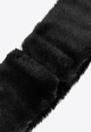 Dámská čelenka z ekologické kožešiny, černá, 97-7F-200-1, Obrázek 2