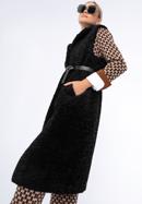 Dámská dlouhá vesta z ekologické kožešiny, černá, 97-9W-003-5-L/XL, Obrázek 3