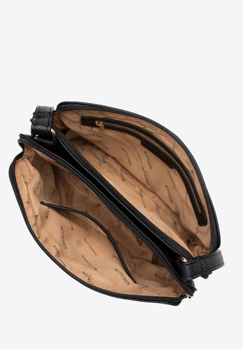 Dámská dvoukomorová kabelka  z ekologické kůže, černá, 97-4Y-614-8M, Obrázek 3