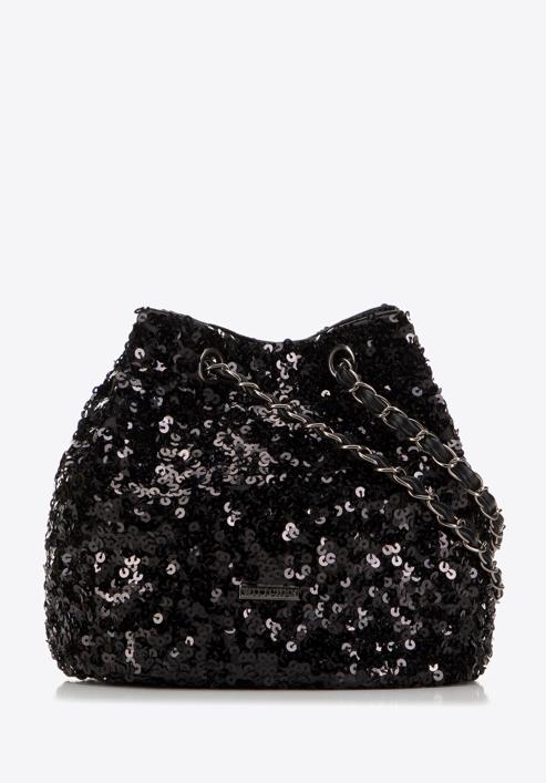 Dámská kabelka na řetízku, černá, 98-4Y-024-X, Obrázek 1