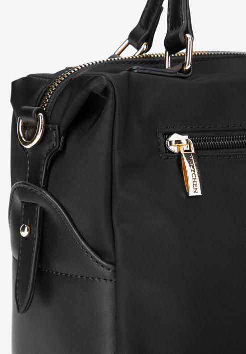 Dámská kabelka s nylonu, černá, 97-4Y-104-Z, Obrázek 4