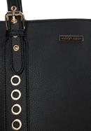 Dámská kabelka s nýtovanými popruhy, černá, 97-4Y-771-1, Obrázek 5