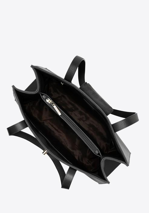 Dámská kabelka s ozdobnou přezkou, černá, 98-4E-612-9, Obrázek 4