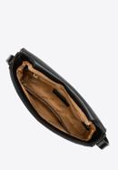 Dámská kabelka s ozdobnou přezkou na klopě, černá, 97-4Y-761-P, Obrázek 4