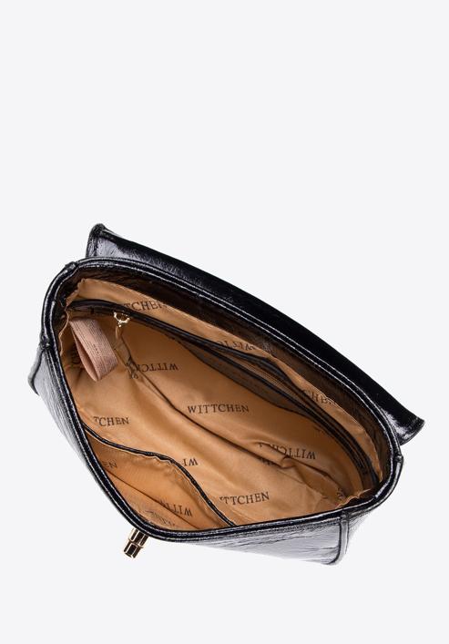 Dámská kabelka s řetízkem, černá, 97-4Y-754-G, Obrázek 4