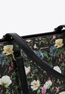 Dámská kabelka z ekologické kůže s květinami, černá, 98-4Y-200-P, Obrázek 5