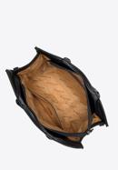 Dámská kabelka z ekologické kůže s ozdobnou sponou, černá, 97-4Y-757-1, Obrázek 3