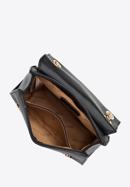 Dámská kabelka z ekologické kůže s vypouklým copem, černá, 98-4Y-608-0, Obrázek 4