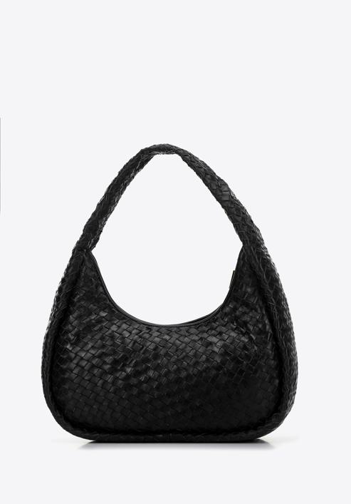 Dámská kožená kabelka, černá, 97-4E-508-1, Obrázek 2
