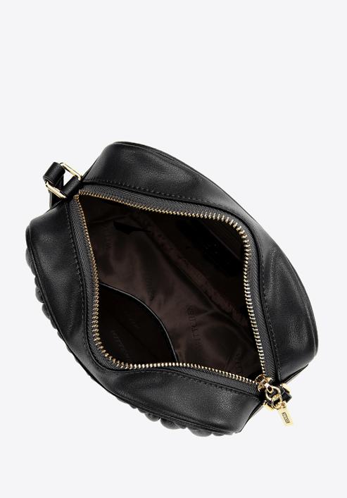 Dámská kožená kabelka, černá, 97-4E-603-0, Obrázek 3