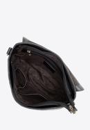 Dámská kožená kabelka s diagonálním prošíváním, černá, 97-4E-029-3, Obrázek 3
