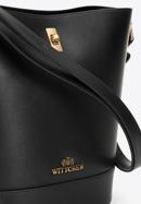 Dámská kožená kabelka s pouzdrem, černá, 98-4E-200-5, Obrázek 4