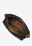 Dámská nylonová kabelka s vložkami z ekologické kůže, černá, 97-4Y-103-7, Obrázek 3