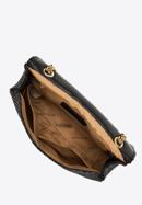 Dámská pletená kabelka s řetízkem, černá, 98-4Y-408-6, Obrázek 4
