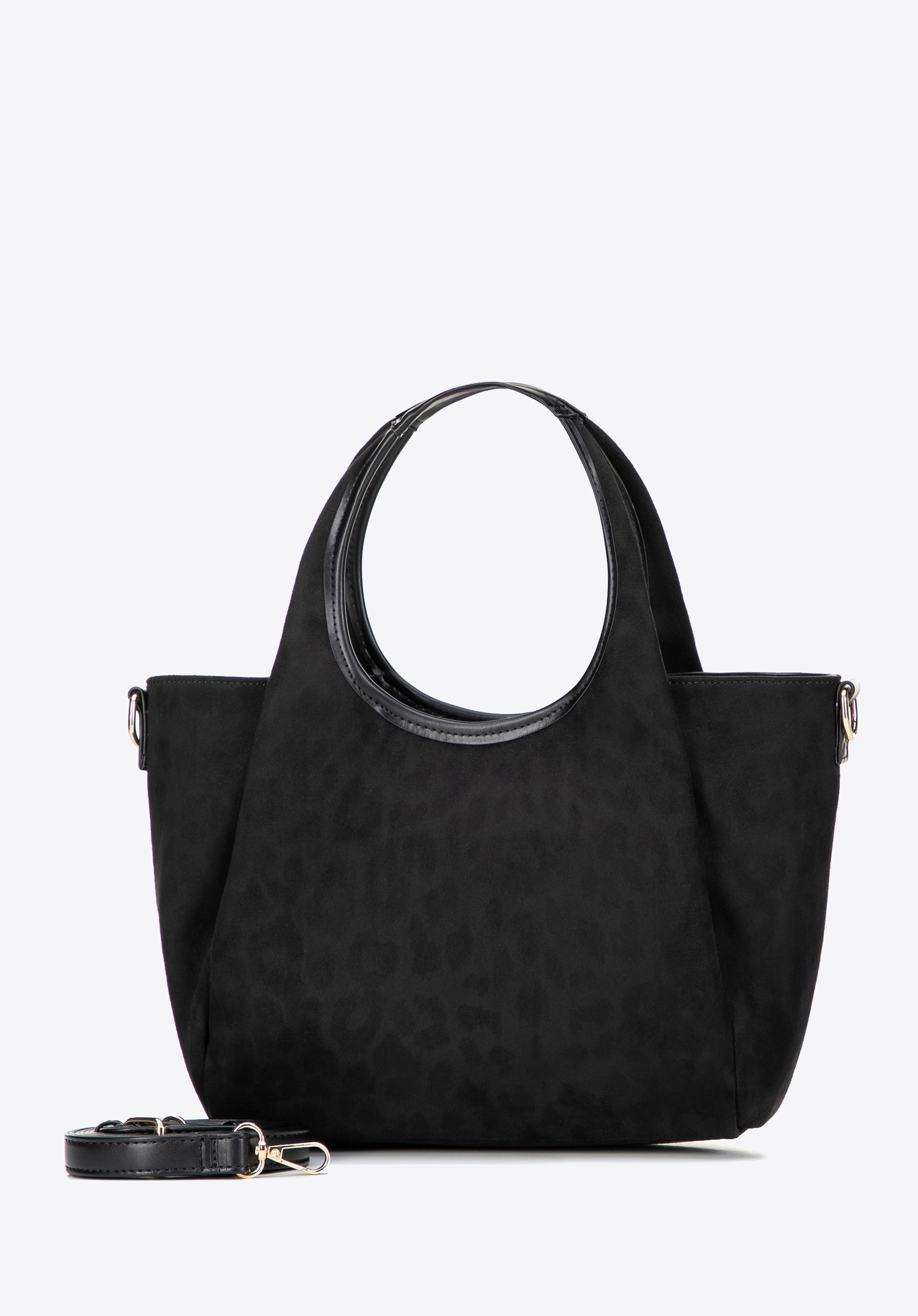 Dámská taška s leopardím vzorem, černá, 101-4Y-415-1, Obrázek 1