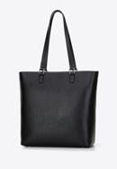 Dámská velká kožená nákupní taška, černá, 29-4E-018-N, Obrázek 3