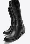 Dámské kovbojské boty s výšivkou, černá, 97-DP-805-1-41, Obrázek 7