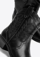 Dámské kovbojské boty s výšivkou, černá, 97-DP-806-1-35, Obrázek 7