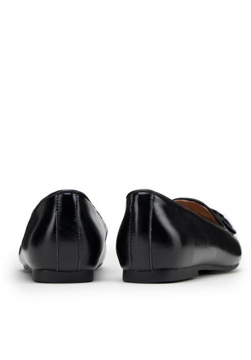 Dámské kožené boty s ozdobnými střapci, černá, 98-D-958-4-36, Obrázek 5