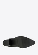 Dámské kožené kovbojské boty s elastickou vsadkou, černá, 97-D-510-1-40, Obrázek 5