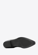 Dámské kožené kovbojské boty s výšivkou, černá, 97-D-851-1-35, Obrázek 5