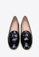 Dámské lakované boty s ozdobnou sponou, černá, 98-D-106-1-41, Obrázek 3