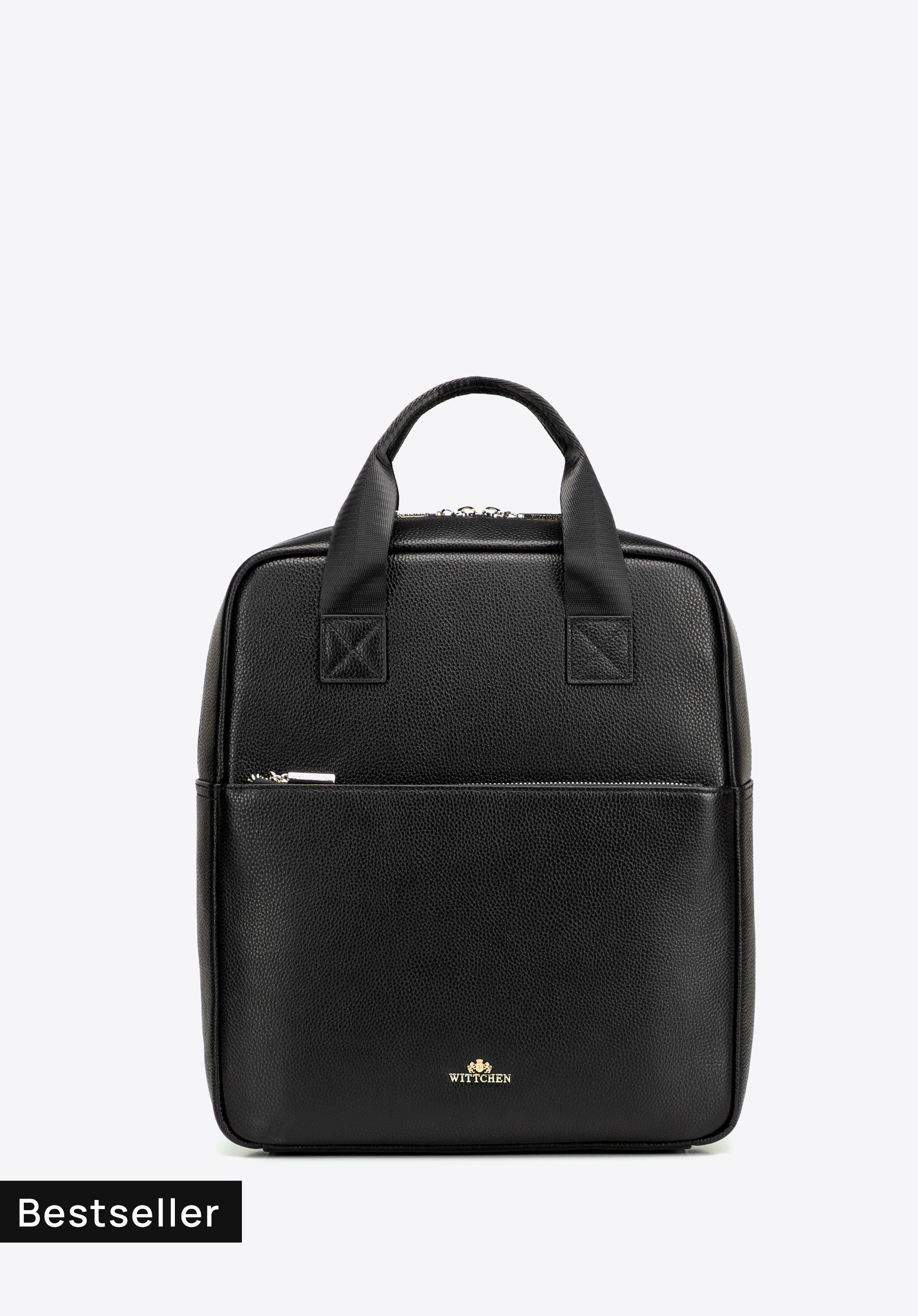 Dámský elegantní kožený batoh na 15" notebook, černá, 103-4E-624-1, Obrázek 1
