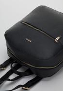 Dámský jednoduchý batoh z ekologické kůže, černá, 98-4Y-214-1, Obrázek 4