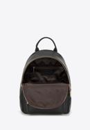 Dámský malý kožený batoh s nýty, černá, 98-4E-607-9, Obrázek 3