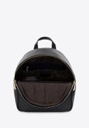 Dámský prošívaný kožený batoh, černá, 97-4E-030-3, Obrázek 3