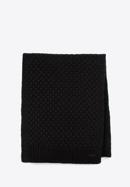Dámský šátek s drobným geometrickým vzorem, černá, 97-7F-005-1, Obrázek 1