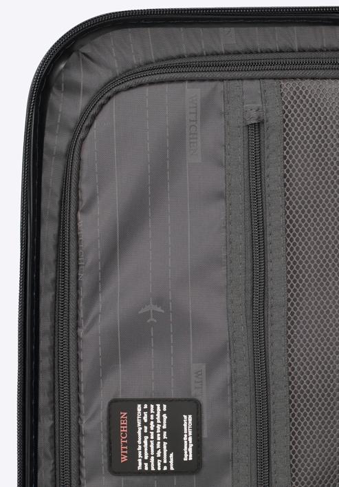 Kabinový kufr, černá, 56-3P-111-90, Obrázek 7